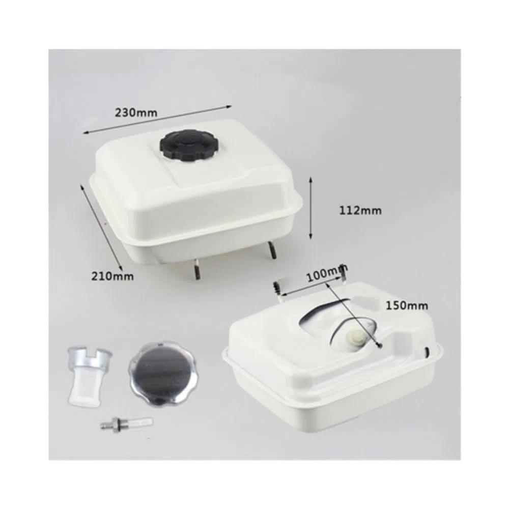 Combustible Gasolina 3.6L Apto for GX140 GX160 GX200 168F Motor Hidrolavadora Go Kart 163cc 196cc 208cc(White)