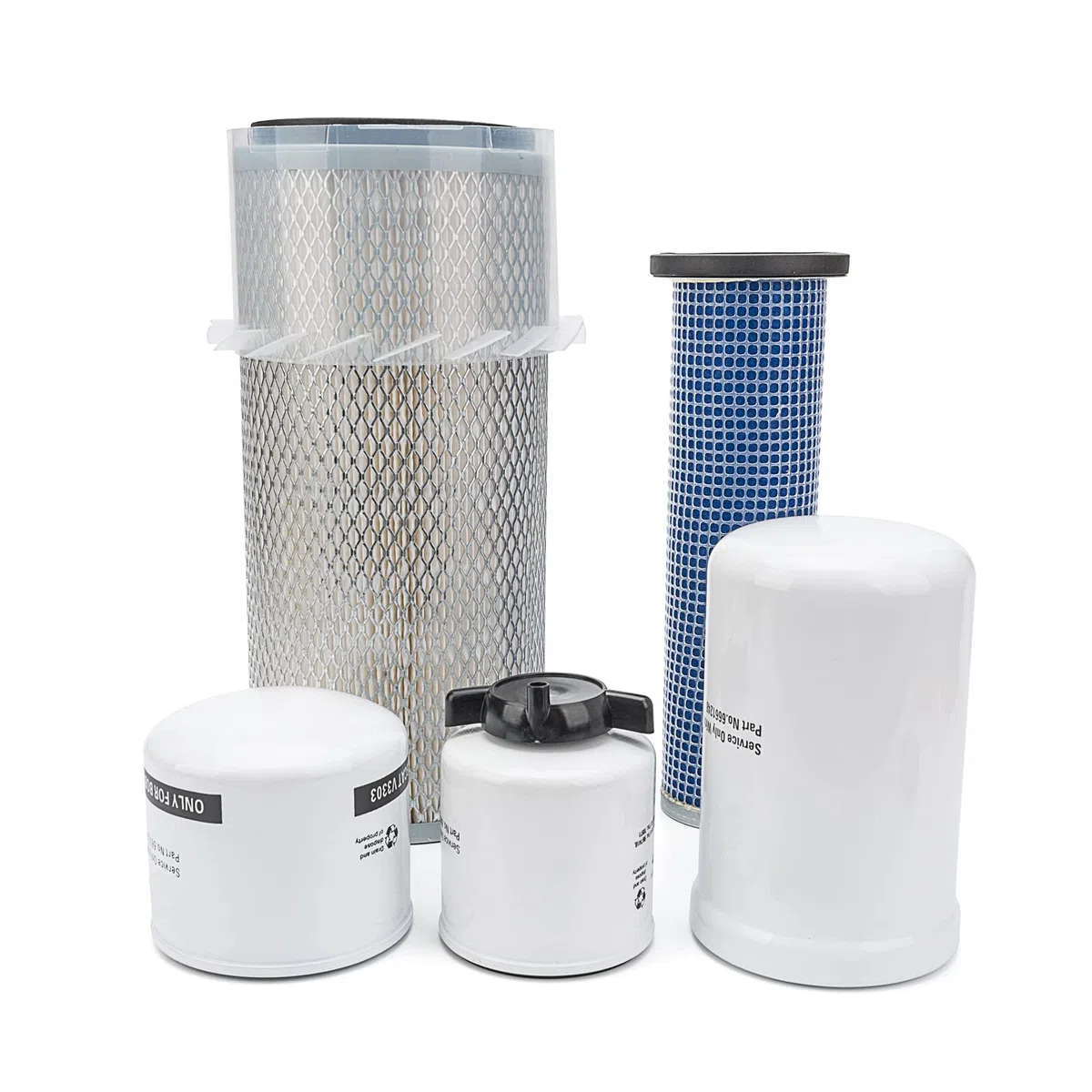 Kit de filtro de aire y filtro de aceite y filtros de dirección deslizante de repuesto 6598362 6598492 6675517 6667352 6661248 apto para Bobcat 743 751 751G 753 763 773 7753 763G 773G G S1300 S150,
