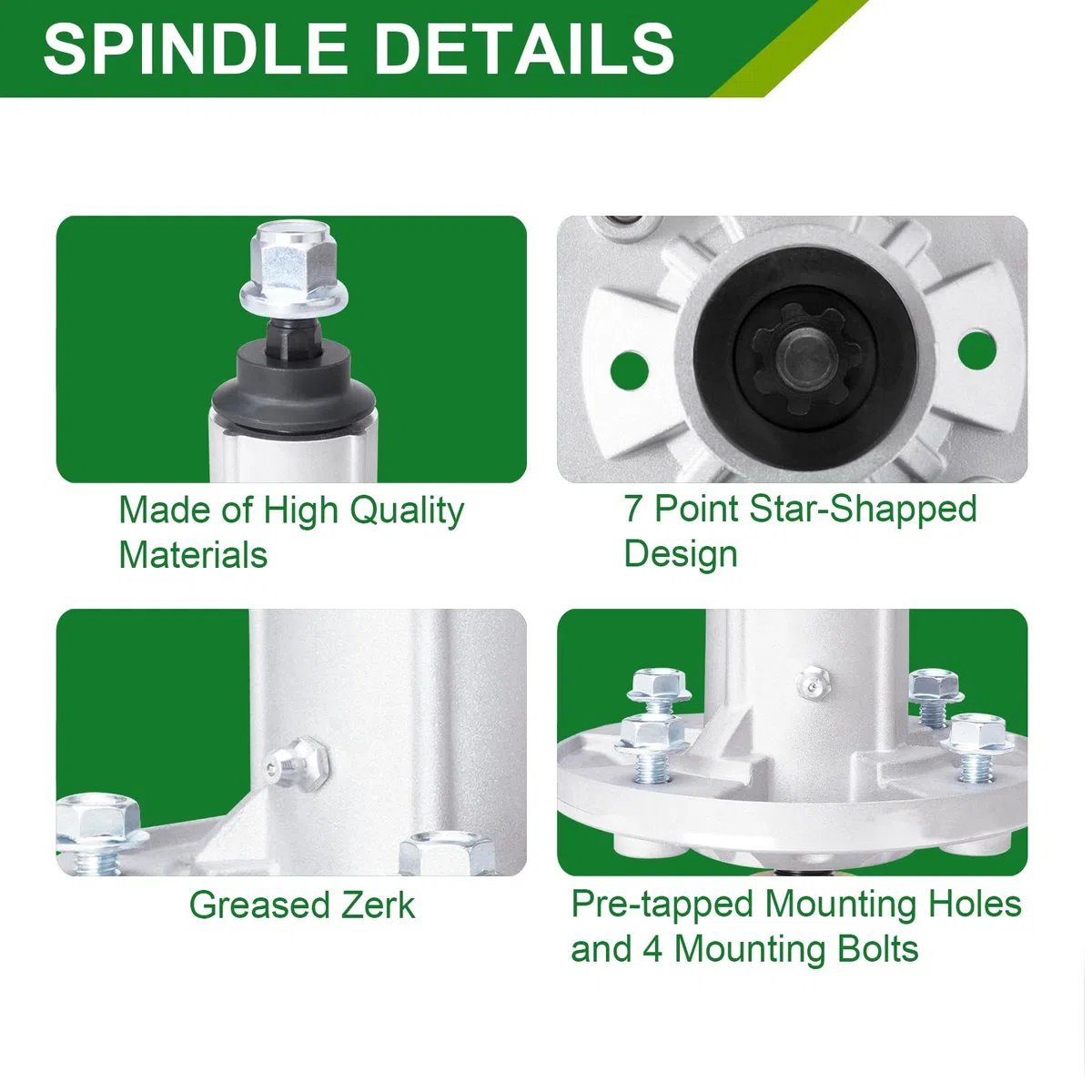 GY21099 GY20867 GY20592 husillo apto para cortacésped John Dee re, conjunto de husillo compatible con John De ere D170 190c LA150 E180 LA175 husillo (paquete de 3)