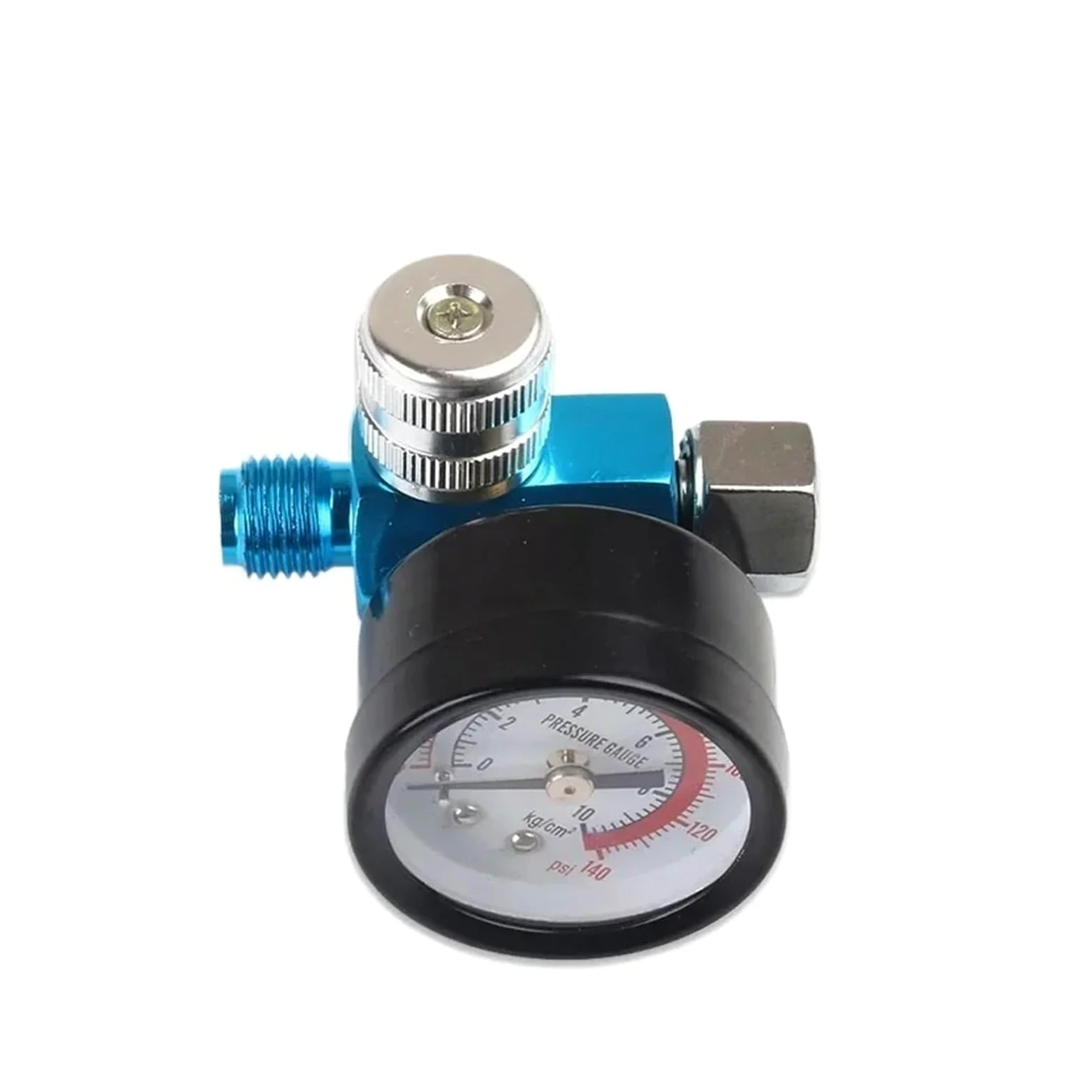 Pistola pulverizadora de compresor Europeo de 1/5 Pieza, Piezas de presión, Separador de Agua y Aceite de 1/4 de Pulgada, Filtro de Aire, Trampa de Humedad(5 Pcs,Regulator)
