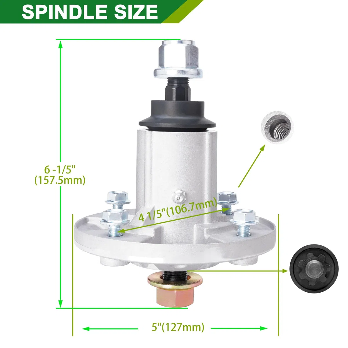GY21099 GY20867 GY20592 husillo apto para cortacésped John Dee re, conjunto de husillo compatible con John De ere D170 190c LA150 E180 LA175 husillo (paquete de 3)