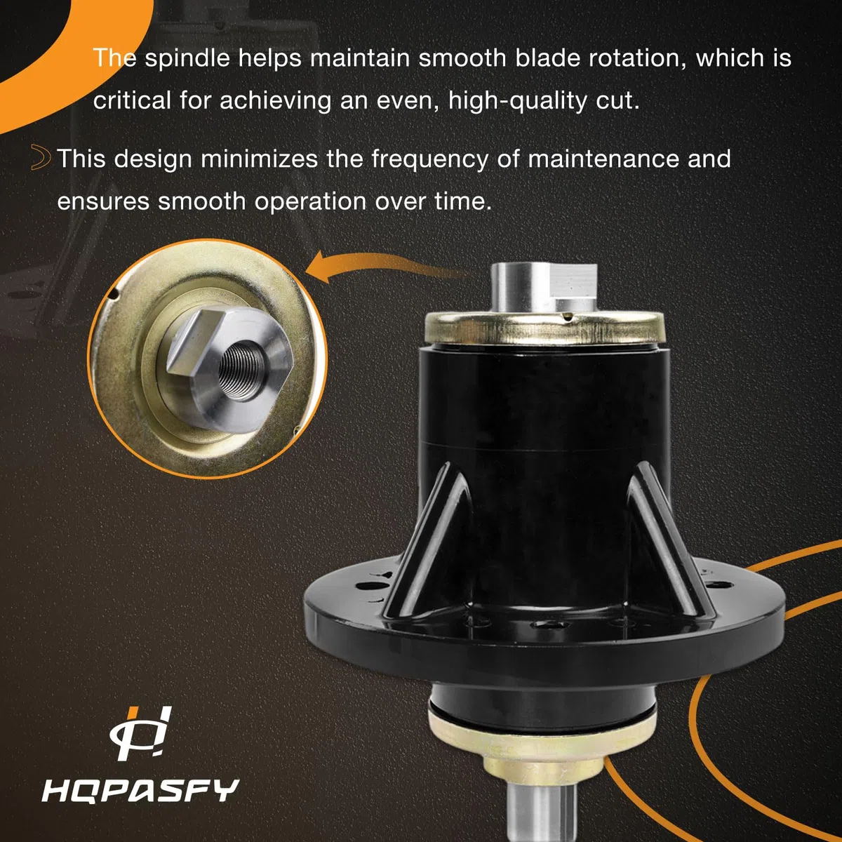 HQPASFY Husillo para cortacésped compatible con rodamientos de aluminio Outlaw Extreme XP Deck de 48, 54, 61 y 72 pulgadas, reemplaza 037-4000-00, 037-4000-50, 038-4000-50, 038-4000-50