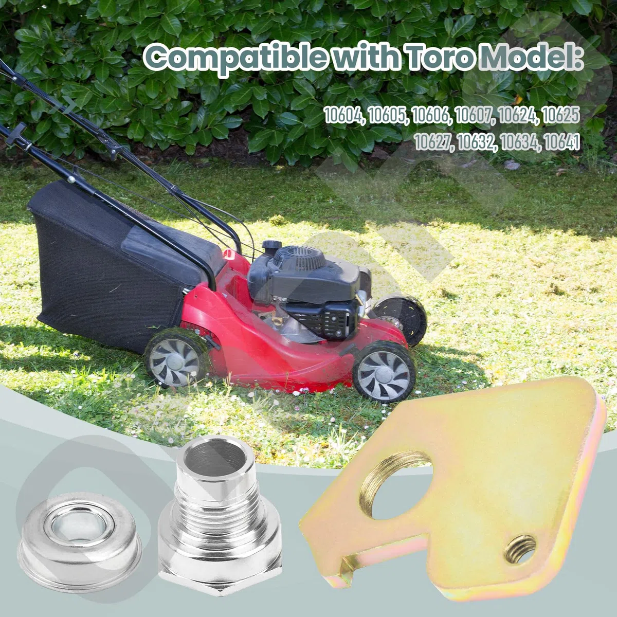 Ohoho 108-9779 108-9781 104-8699 - Retenedor de cojinete de buje de rueda, compatible con cortacésped Toro 10604, 10605, 10606, 10607, 10624, 10625