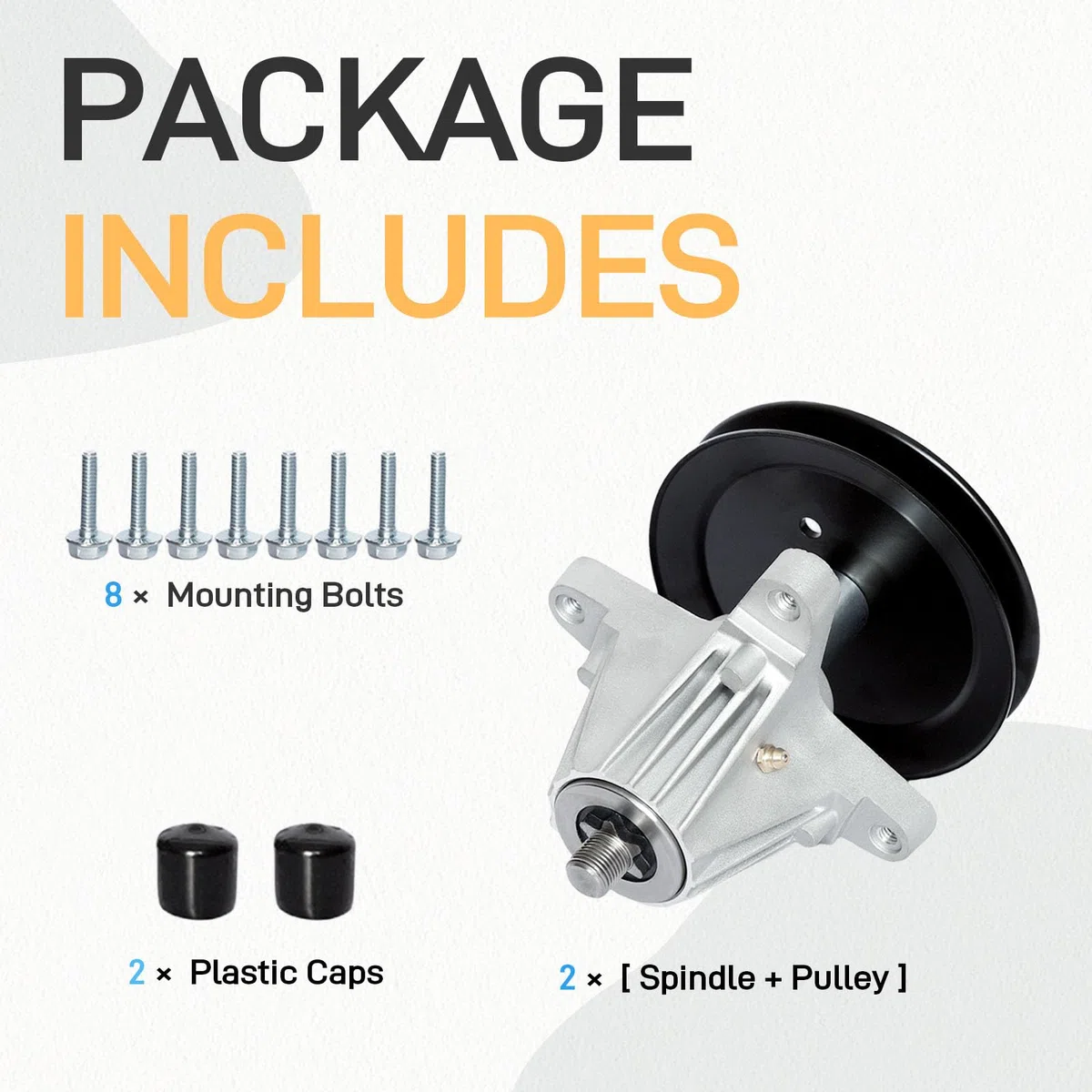 918-06991 618-06991 - Conjunto de husillo para cortacésped de cubierta de 42 pulgadas compatible con Cub Ca det M TD Stens Crafts Man T1000 T1200 T1400 T1800 Troy B ilt TB42 Bro nco TB2244 6